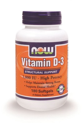 Now foods Vitamin D-3 1000 IU , 180softgels
