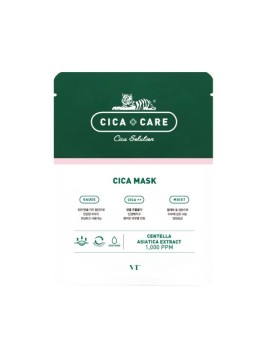 VT Cosmetics Cica Mask Μάσκα Προσώπου για Ενυδάτωση Μιας Χρήσης απο Λεπτό Ύφασμα, 1τμχ