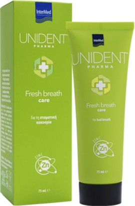 Intermed Unident Pharma Fresh Breath Care Οδοντόκρεμα κατά της Κακοσμίας, 75ml