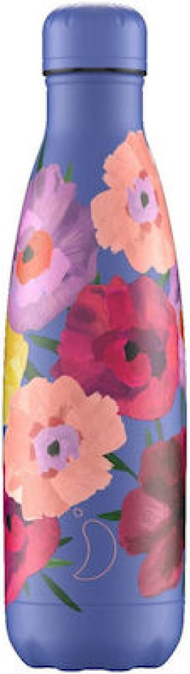 Chillys Floral Μπουκάλι Θερμός Maxi Poppy 500ml