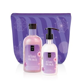 Lavish Care Xmas Winter Festive Petals Bag Set (Body Lotion 300ml+Showergel 500ml)