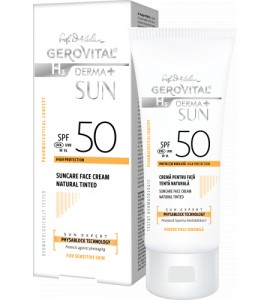 Gerovital Suncare Face Cream Natural Tinted SPF50 50ml