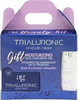 Ag Pharm Beauty Kit με Trialuronic 24hours Cream με Τριπλό Υαλουρονικό 50ml & Δώρο Cleasing Gel Ενυδ