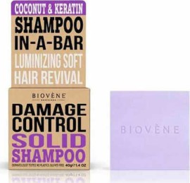 Biovene Solid Shampoo In-A-Bar Coconut & Keratin Damage Control, 40g