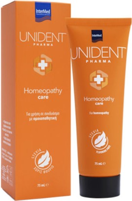 Intermed Unident Pharma Homeopathy Care Οδοντόκρεμα Κατάλληλη για Ομοιοπαθητική, 75ml