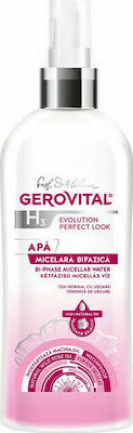 Gerovital H3 Evolution Perfect Look Διφασικό Micellar Water με Υαλουρονικό Οξύ, 150 ml