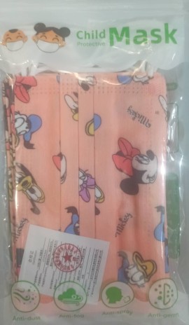 Μάσκα Παιδική 3ply Non-Woven Mickey Mouse & Minnie Mouse, 10τεμάχια