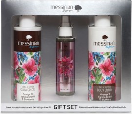 Messinian Spa Promo Orange & Vanilla Orchid & Blueberry Shower Gel 300ml & Body Lotion 300ml & Dry O