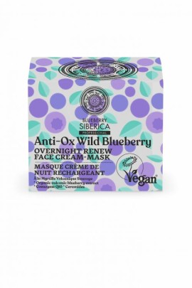 Natura Siberica Blueberry Anti-Ox Wild Bluebbery Overenight Renew Face Cream-Mask 50ml