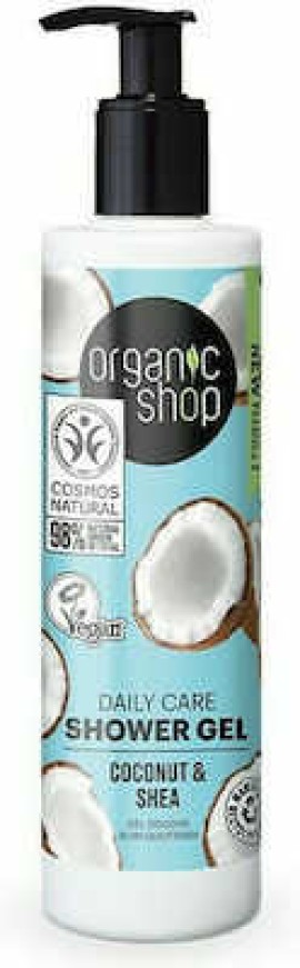 Natura Siberica Organic Shop Daily Care Shower Gel Coconut & Shea, 280ml