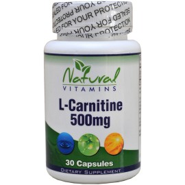 Natural Vitamins L-Carnitine 500mg, 30caps