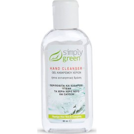 Simply Green Hand Cleanser Τζελ Καθαρισμού Χεριών , 80 ml