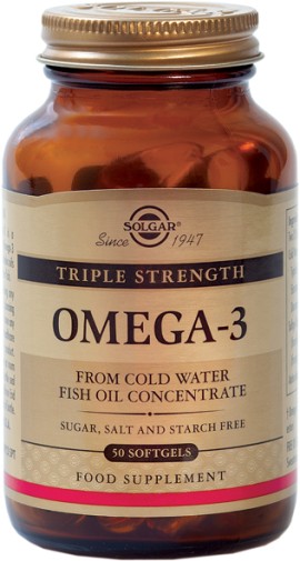 Solgar Omega-3 Triple Strength, 50 Softgels