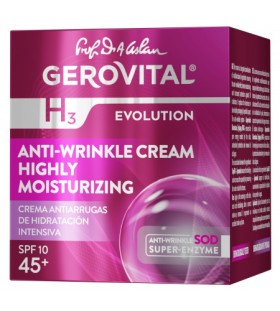 Gerovital H3 Evolution Αντιρυτιδική Κρέμα Εντατικής Ενυδάτωσης SPF10 50ml