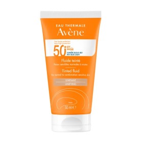 Avene Fluide Teinte SPF50+ Λεπτόρρευστο Αντιηλιακό Προσώπου με Χρώμα για Κανονικό - Μικτό Ευαίσθητο 