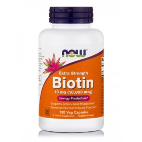 Now Foods Biotin 10mg, 120 φυτικές κάψουλες