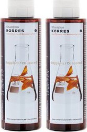 Korres Shampoo για Βαμμένα Μαλλιά με Ηλίανθο & Τσάι του Βουνού 2x250ml