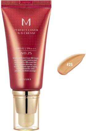 Missha M Perfect Cover BB Cream SPF42/PA+++ BB Cream with Sunscreen No.25 Warm Beige 50ml