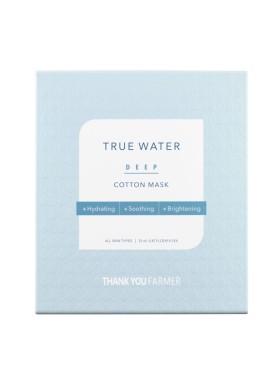 Thank You Farmer True Water Deep Cotton Mask Ενυδατική Μάσκα Προσώπου 1τμχ