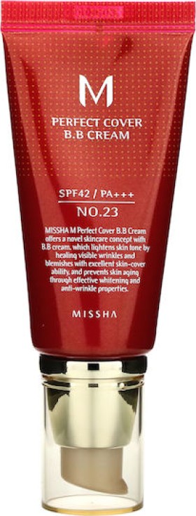 Missha M Perfect Cover BB Cream SPF42/PA+++ BB Cream with Sunscreen No.23 Natural Beige 50ml