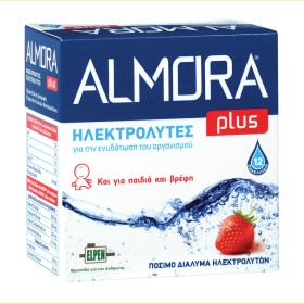 Almora Plus Ηλεκτρολύτες Για Την Ενυδάτωση Του Οργανισμού με Γεύση Φράουλα 12 φακελίσκοι
