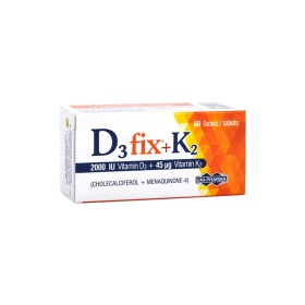 Uni-Pharma D3 Fix 2000iu + K2 45mg 60 Κάψουλες