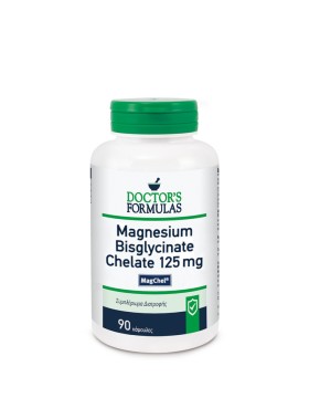 Doctors Formulas Magnesium Bisglycinate Chelate 125mg 90 κάψουλες