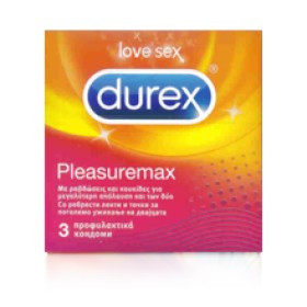 Durex Pleasuremax x 3 Τεμάχια