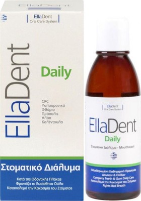 EllaDent Daily Mouthwash Διάλυμα για Ολοκληρωμένη Προστασία Δοντιών & Ούλων 500ml