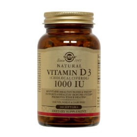 Solgar Vitamin D-3 1000IU ,100 Softgels