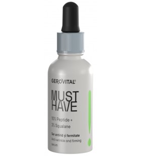 Gerovital Must Have Αντιρυτιδικός Ορός Σύσφιξης 10% Peptide + 3% Squalene 30ml