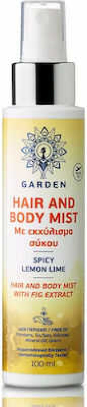 Garden Hair & Body Mist Spicy Lemon Lime, 100ml