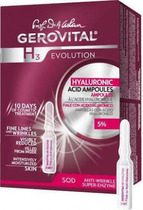 Gerovital H3 Evolution Hyaluronic Acid Treatment Ampoules 10x2ml