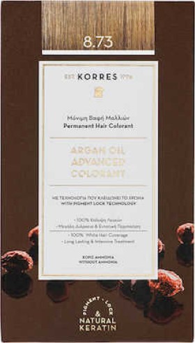 Korres Argan Oil Advanced Colorant 8.73 Χρυσή Καραμέλα 50ml