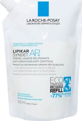 La Roche-Posay Lipikar Syndet AP+ Lipid Replenishing Wash Cream Refill 400ml