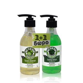 Mastic Origins Facial Cleanser 250ml + Toning Lotion 250ml, 1+1 ΔΩΡΟ