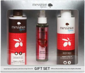 Messinian Spa Promo Pomegranate & Honey Shower Gel 300ml & Body Lotion 300ml & Dry Oil Pomegranate 1