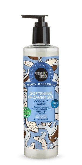 Natura Siberica Organic Shop Body Desserts Coconut Water, Απαλό Αφρόλουτρο, 280 ml