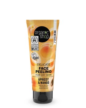 Natura Siberica Organic Shop Delicate Face Peeling for Dry Skin Apricot & Mango, 75ml