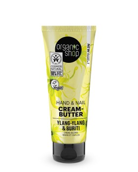 Natura Siberica Organic Shop Vegan Hand & Naill Cream-Butter Ylang-Ylang & Burity, 75ml