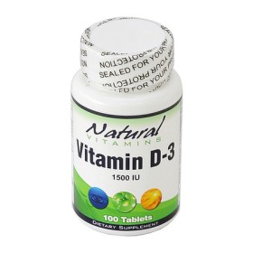 Natural Vitamins Vitamin D-3 1500IU , 100 Ταμπλέτες