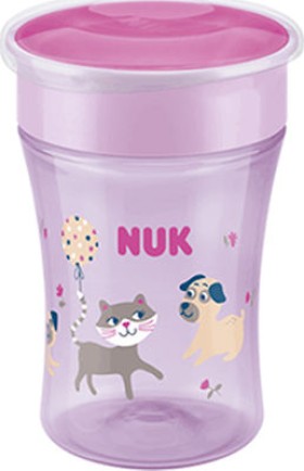 Nuk Παιδικό Ποτηράκι Magic Cup από Πλαστικό Μωβ 230ml για 8m+