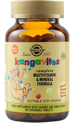 Solgar Formua Kangavites 60 μασώμενες ταμπλέτες Tropical Punch