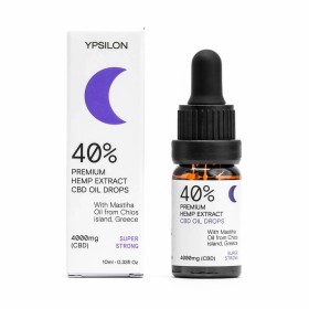 Ypsilon Premium Hemp Extract CBD Oil 40% Super Strong με Μαστιχέλαιο Χίου, 10ml